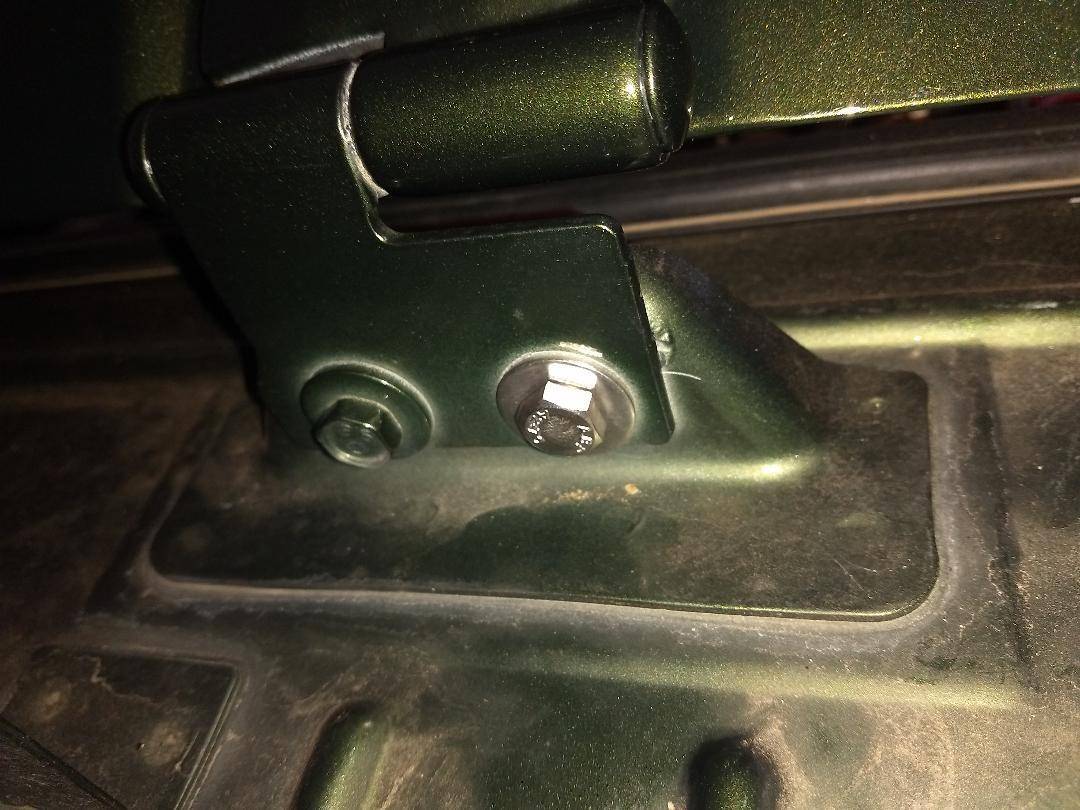 JK Wrangler Jeep Bolts - Jeep JK Wrangler Inner Cowl Hood Hinge Bolts Rust Proof 8 Pc Stainless Set